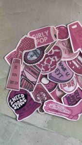 20 Pieces | 50 Pieces Sticker Pink Sticker Aesthetic Stickers Coquette Stickers GIFT IDEAS
