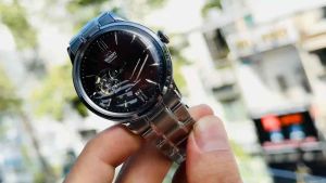ĐỒNG HỒ NAM CHÍNH HÃNG Orient RA-AG0027Y10B Automatic Open Heart Silver Stainless Steel For Men