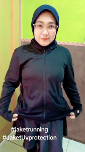 Jaket Anti UV Olahraga Running Lari Fitness Pria Wanita