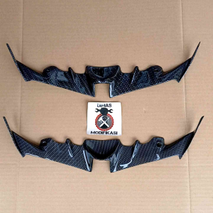 Winglet Aerox Connected Carbon Model H2R Premium Quality Winglet Aerox 155 Connected Model Terbaru