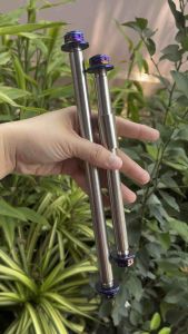 แกนล้อ KR แกนล้อหน้า แกนล้อหลัง สแตนเลส หัวเจาะดอกไม้ แกนล้อKR