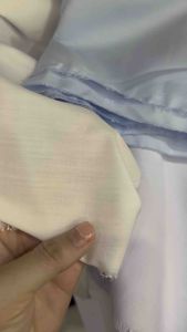 Vải KATE Trơn Màu Trắng Đen 15m Cho Áo Sơ Mi Công Sở Học Sinh Thời Trang