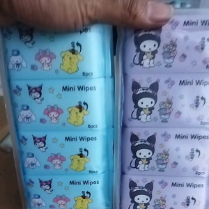 1pk Tisu Basah Mini Wipes Isi 8pc: Tisu Basah Bayi Super Lucu
