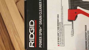 Ridgid Power Spin+ 1/4 in. x 25 ft. Plubing Hybrid Drain Cleaning Snake Auger (Manual or Cordless Drill Operated Tool Only)