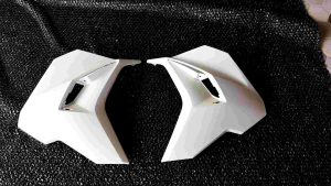 Cover body sayap depan cover lampu depan kiri kanan satu set Vario 125 new K2V 2021 2022 putih doff