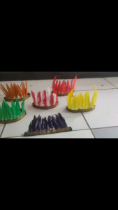 bandana bulu tari bando mahkota kepala bisa request warna terbaru