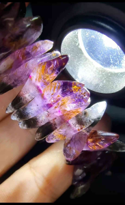 Auralite 23 Crystal with Golden Rutile Bracelet