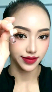 คอนแทคเลนส์ รุ่น Chamomile สีเทา/ตาล Gray/Brown มีค่าสายตา (0.00)-(-4.00)