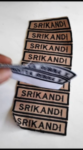 Label Bordir Nama Personalisasi - Warna Cerah Cepat Proses untuk Seragam Sekolah