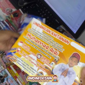 Murah undangan khitanan isi 100 Pcs Ukuran 15x10Cm
