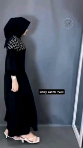 DRESS EMILY LEBARAN 2025/EMILY DRESS VIRAL OOTD LEBARAN 2025/DRESS EMILY RAYON TWILL PREMIUM