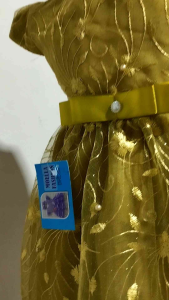 Gaun pesta anak perempuan brokat mutiara usia 2-6 tahun