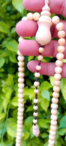 Tasbih Kayu Galih Kemuning Hutan Size 8mm Isi 99 Butir Alat Doa Tradisional Muslim