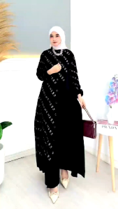 (S M L XL XXL) Gamis Twill Premium Batik Cap Malaman Berkualitas