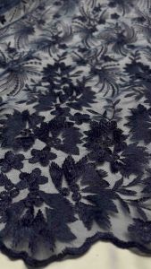 PROMO MURAH !! Kain Tulle Bordir Pinggir | Kain Tulle Obral | Bahan Kebaya Meteran