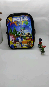 tas ransel sekolah anak PAUD TK PLAYGROUP karakter robocar poli tqs model terbaru  tas termurah