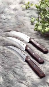 Dao gọt hoa quả lưỡi liềm Nhật hiệu Akatsuki rất sắc bén cắt ngọt dễ cầm dễ sử dụng