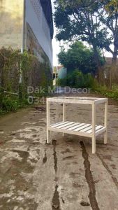 Kệ Giày 2 Tầng Size 50cm 2 Tầng Mặt Kính Mica Cao Cấp - Đăk Mil Decor