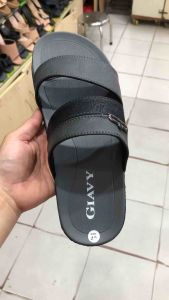 [CHÍNH HÃNG GIAVY] Dép nam quai ngang mã U45 MÀU XÁM phom chuẩn đẹp  quai xi cao cấp đế PU và cao su chống trơn thích hợp mang hàng ngày