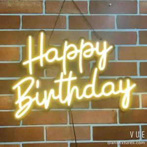 Happy Birthday Party Celebration LED Neon Signs