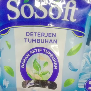 Sosoft Liquid Detergent Nature Fresh Doubel Sachet 80 mL 2 x 40mL 1 Renceng Isi 16 Sachet