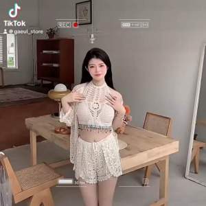 Set Đồ Bơi Ren Móc Đi Biển Quảng Châu Tận Xưởng