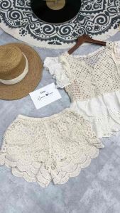 Áo Ren Babydoll Tay Cánh Tiên Ren Dày Dặn Đẹp