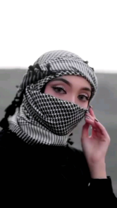 Kerudung Hijab Sorban Wanita Arab Palestina Persegi