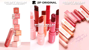 Lipbalm Lipstick 2P Original OHMYBALM JUICY AND GLOWY