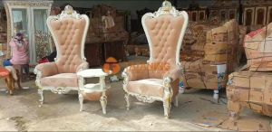 KURSI TERAS SAHRINI MAHKOTA KAYU JATI FINISHING MEWAH MEJA KOPI DEKORASI RUANG INTERIOR MURAH TATANING FURNITURES JEPARA