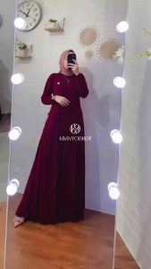 Gamis Nada - Gamis Jersey Korea - Gamis Polos Premium by:irnanda