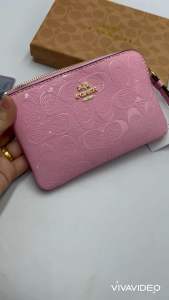 New กระเป๋าคล้องมือ กระเป๋าคล้องแขนขนาด 6.5 นิ้วหนังแก้วหนึ่งซิปหนึ่งช่องใช้งานรุ่นขายดีสุดฮิต หนังสวยดีมีพร้อมส่ง