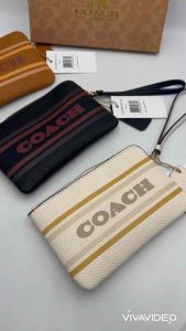 กระเป๋าคล้องมือ กระเป๋าคล้องแขนขนาด 6.5 นิ้วหนังนิมหนึ่งซิปหนึ่งช่องใช้งานรุ่นขายดีสุดฮิต หนังสวยดีมีพร้อมส่ง