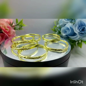 Gelang Koin Logam Kuningan Asli Ukir Nama Atau Polos