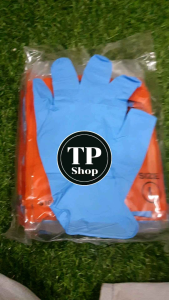 ถุงมือpvcตราเสือสีฟ้าของแท้100% ตัวถุงมือทำจากยางpvcกันน้ำมัน กันสารเคมี ไม่มีแป้ง 1ห่อมี 12ซอง 1ซองมี3คู่ ทั้งหมดมี36คู่