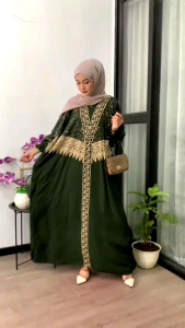 KAFTAN BERLIANA - GAMIS MOTIF TERBARU IMPORT 2024 - DASTER MURAH MERIAH COCOK DIPAKE SEHARI-HARI ADEM LEMBUT NYAMAN - BAJU MUSLIMAH BUSUI - BAHAN RAYON PREMIUM TEBAL & TIDAK NERAWANG