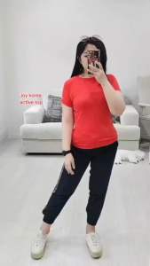 Kaos Olahraga Wanita Murah (JHT001 Athletic Tee 3 Warna)