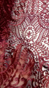 Bahan Kain Tulle Bordir Motif Baru