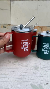 Tumbler Coffe Tea Gelas Hblf 500ml Stainless Stell 304 Panas Dingin