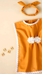 ZEBA KAFTAN ANAK BAYI PEREMPUAN 06 BULAN SAMPAI 1 TAHUN KATUN PREMIUM KOTAK PAYET MUTIARA