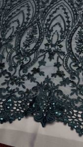 (COD) Kain Tulle Bordir Camical | Full Payet Spenggel | Kain Meteran Terbaru | Kain Kebaya Mewah