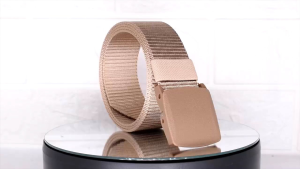 Ikat pinggang / Gesper pria auto kanvas kain nylon tactical anti X-ray