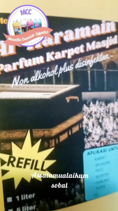 PARFUM KARPET MESJID AROMA AL-HARAMAIN MEKAH NON ALKOHOL PLUS DISINFEKTAN 1 liter