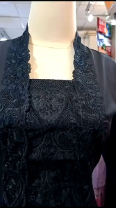 KEBAYA ENCIM TUNIK MODEL KUTU BARU BORDIR SNADA LENGAN PANJANG