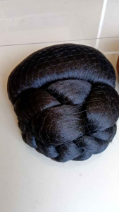 Sanggul Kepang Variasi Moderen untuk Acara Adat dan Resmi - Bahan Sintetis Lembut - Mahkota Emas Silver Wanita