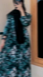 Midi Dres Arumi Kerah Shanghai Terbaru Motif Bunga - Midi DRES kekinian