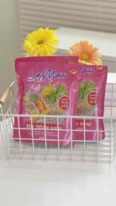 สบู่ถูผิวขาวใส ละมัยล์ มี4กลิ่นใน1ถุง
