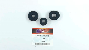 Karet Box Aki TIGER (Harga Per set isi 3) - Karet Kempol / Dup Aki HONDA TIGER