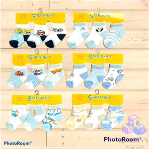 3pairs and 6pairs set Cute Cotton Baby Socks 0-12months newborn Baby Boy girl Sock (RANDOM designs ) Sock Set