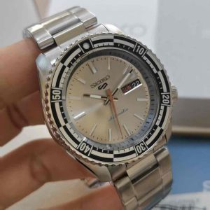 Seiko 5 Sports SNXS series Automatic Mens Watch Japan Silver Metal Strap- 42.5mm (SRPK09K1)